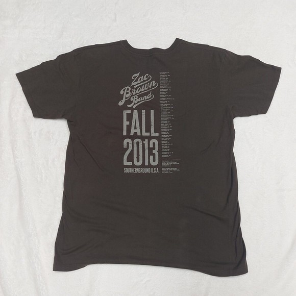 Zac Brown Band 2013 Tour T Shirt Lucy Justice Southern Ground Concert Size Large - Picture 8 of 8